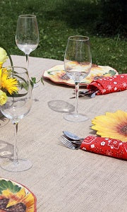 We Rent Linens, Burlap Table Linen