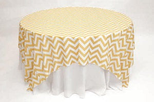 We Rent Linens, Chevron & Awning Stripe Table Linen