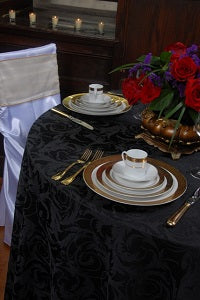 We Rent Linens, Empress Demask Table Linens