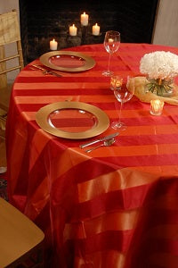 We Rent Linens, Eternity Stripe Table Linen