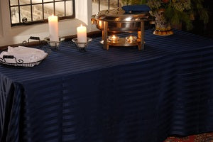 We Rent Linens, Imperial Stripe Table Linen
