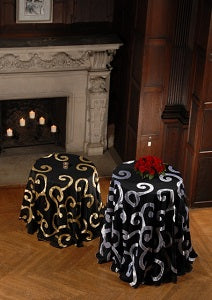 We Rent Linens, Swirling Fantasy Collection Table Linen