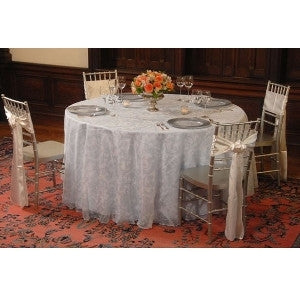 We Rent Linens, Winter Frost Table Linen